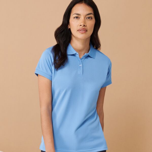 .Henbury Ladies Coolplus® Wicking Piqué Polo Shirt Thumbnail